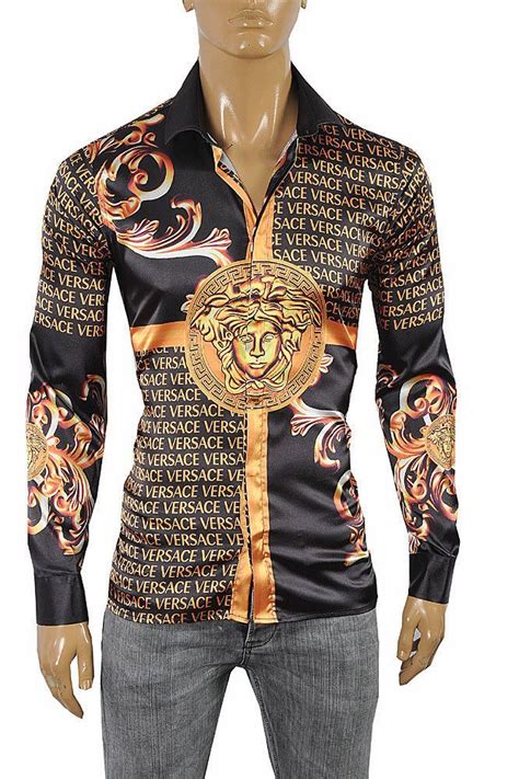 black and gold versace shirt|shirts xl versace.